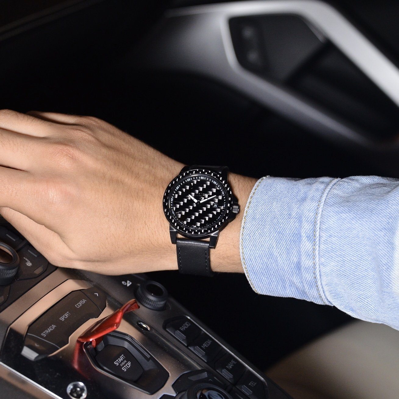 STEALTH APOLLO Carbon Fiber Watch – Precision & Modern Luxury | MerchLuxx - MerchLuxx