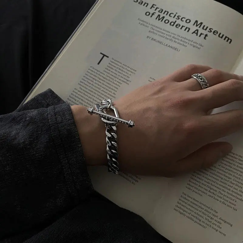 Trend OT Buckle Metal Bracelet – Bold Elegance & Versatile Style | MerchLuxx - MerchLuxx