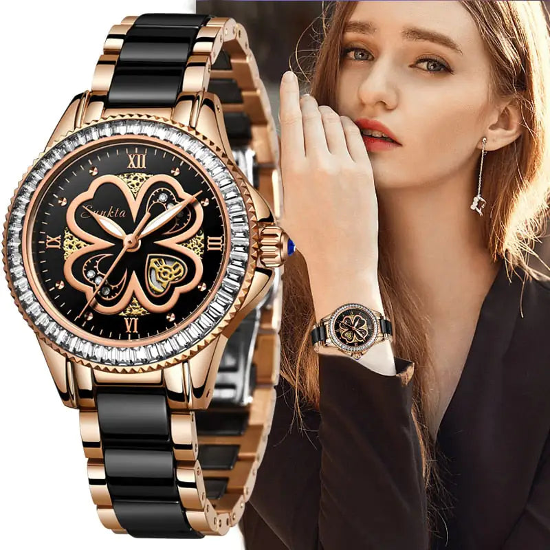 SUNKTA Women’s Dress Watch – Timeless Elegance & Precision | MerchLuxx - MerchLuxx