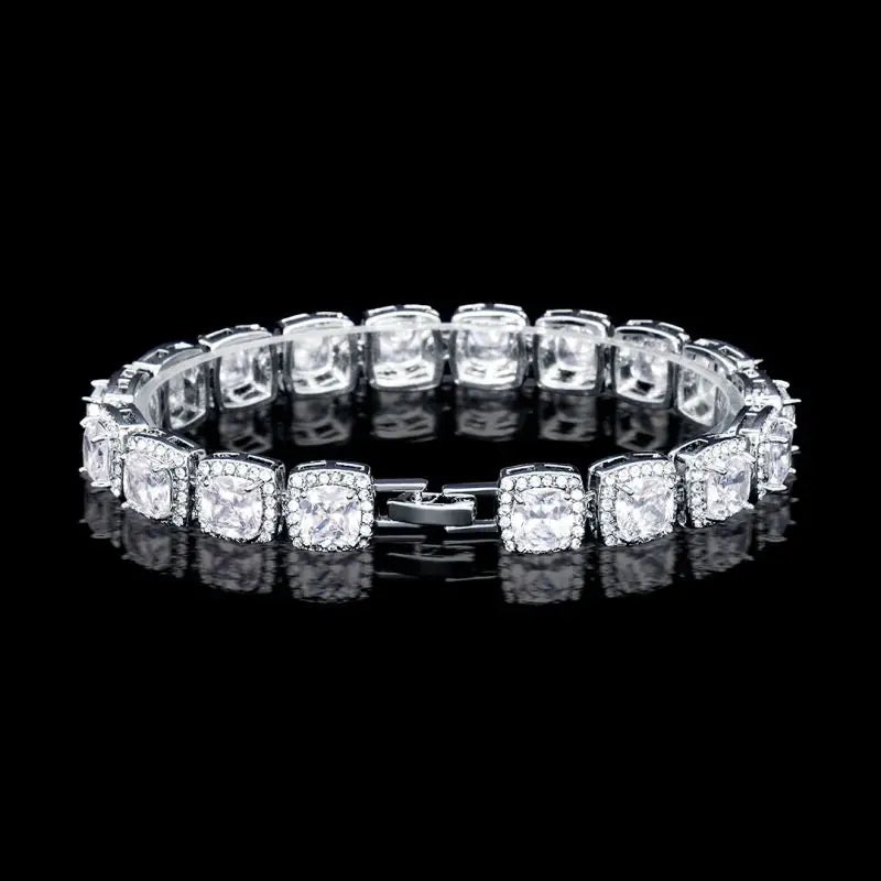 18K White Gold Bracelet with Brilliant Stones – Timeless Luxury | MerchLuxx - MerchLuxx