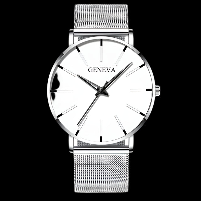 Ultra-Thin Quartz Fashion Watch for Men – Sleek Precision | MerchLuxx - MerchLuxx