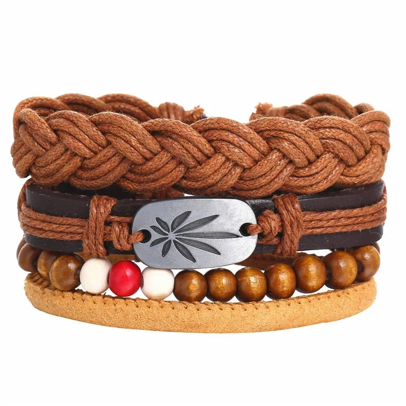 Fashionable Multilayer Leather Bracelet – Rugged & Stylish | MerchLuxx - MerchLuxx