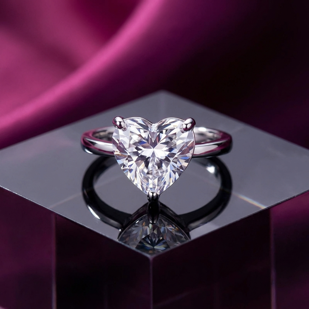 Amorelle™ Heart Moissanite Ring