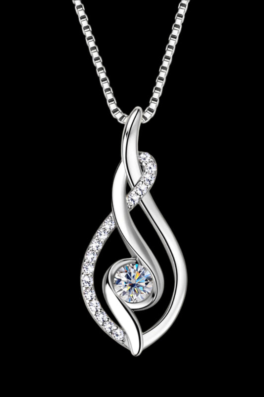 Elegant Moissanite 925 Sterling Silver Necklace – Timeless Sparkle | MerchLuxx - MerchLuxx