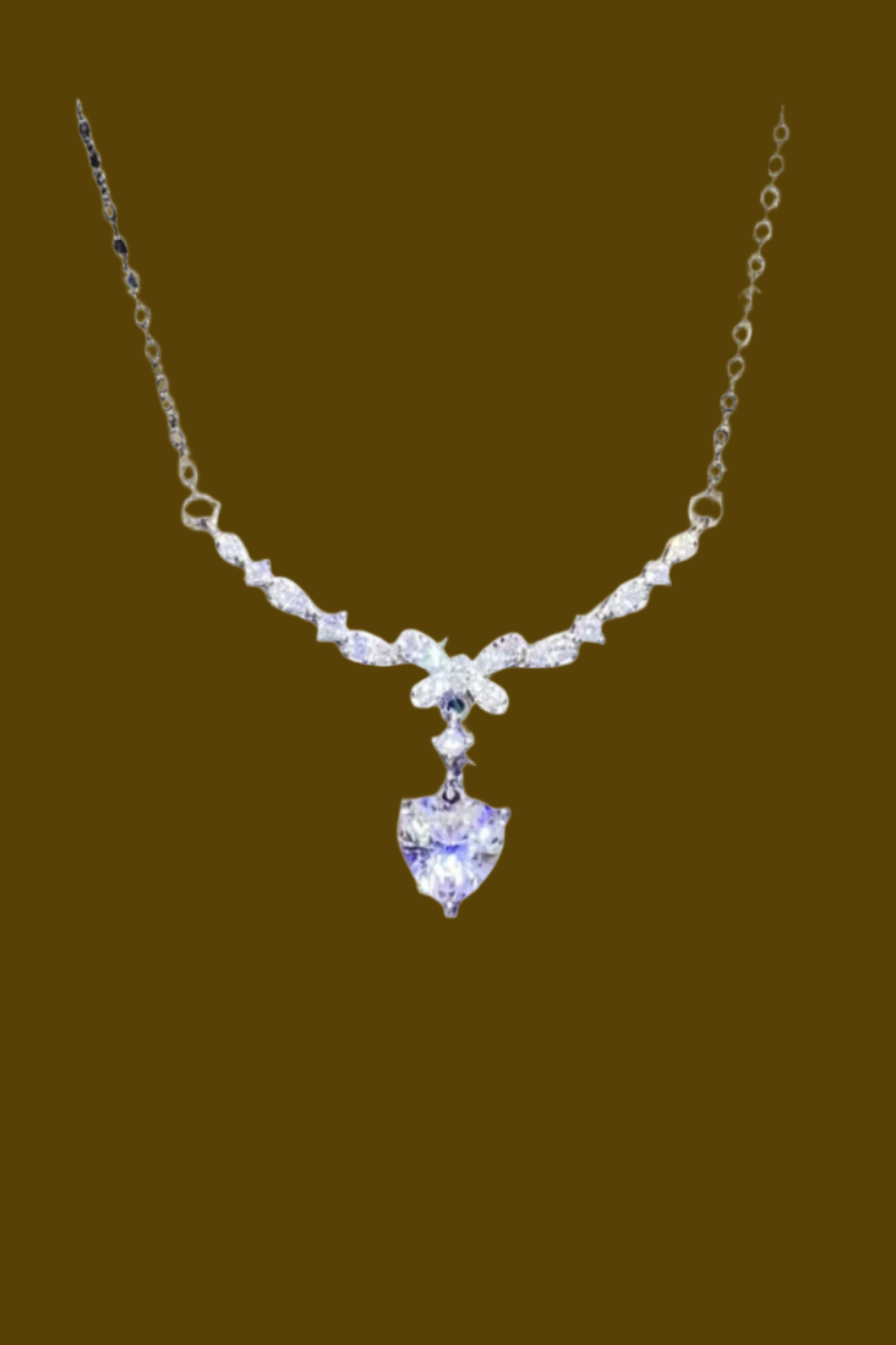 1 Carat Moissanite Sterling Silver Necklace – Timeless Brilliance | MerchLuxx - MerchLuxx