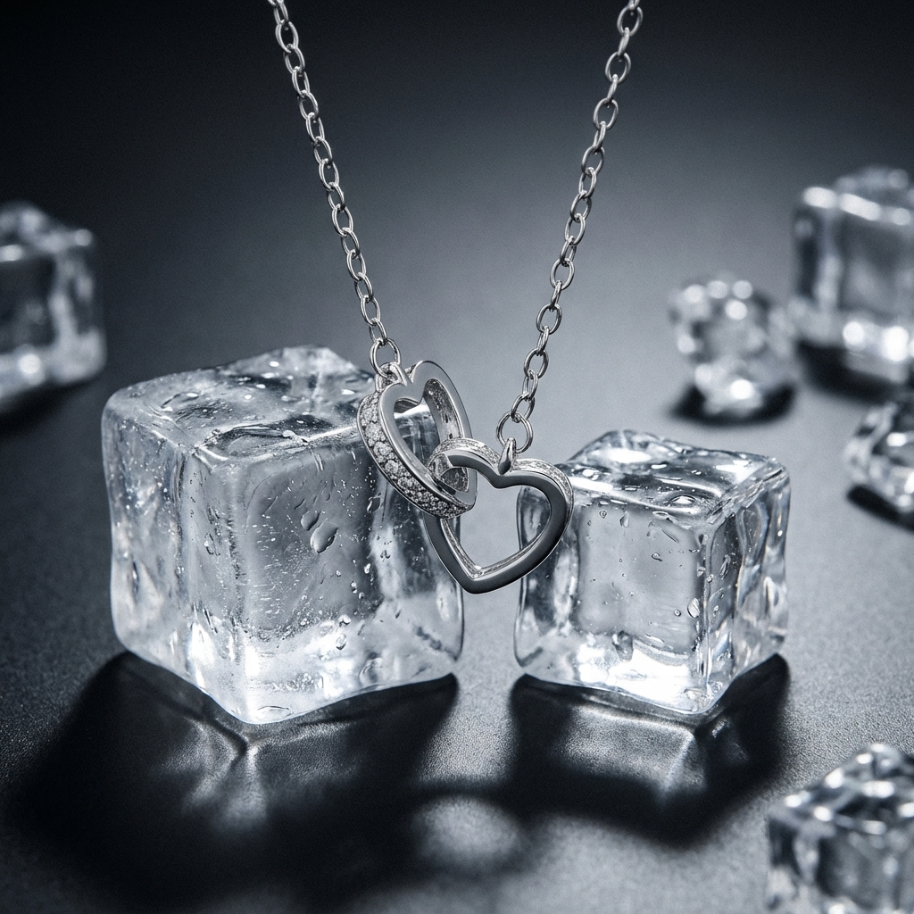 Amoura Connected Hearts Necklace – Sterling Silver | MerchLuxx