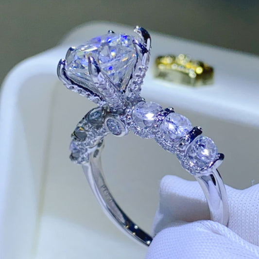 3 Carat Moissanite Engagement Ring – Timeless & Elegant | MerchLuxx - MerchLuxx