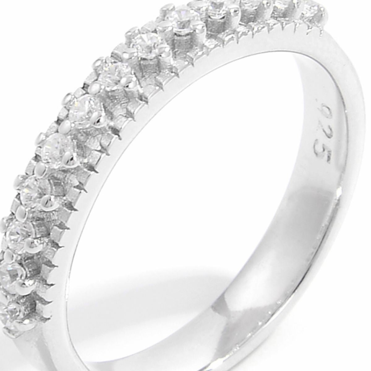 925 Sterling Silver Channel-Set Zircon Ring – Sleek & Elegant | MerchLuxx - MerchLuxx