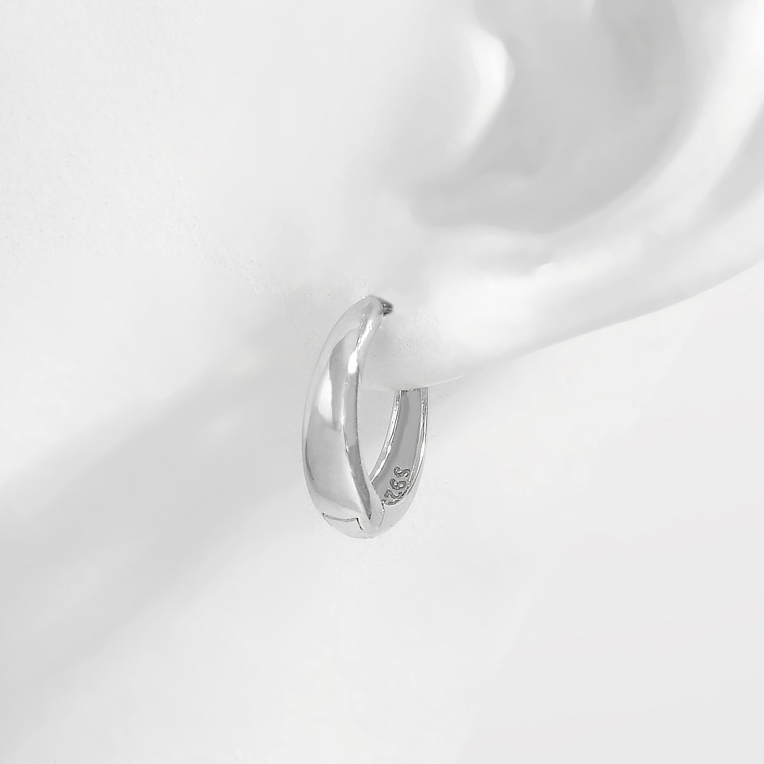 925 Sterling Silver Huggie Earrings – Minimalist & Timeless | MerchLuxx - MerchLuxx