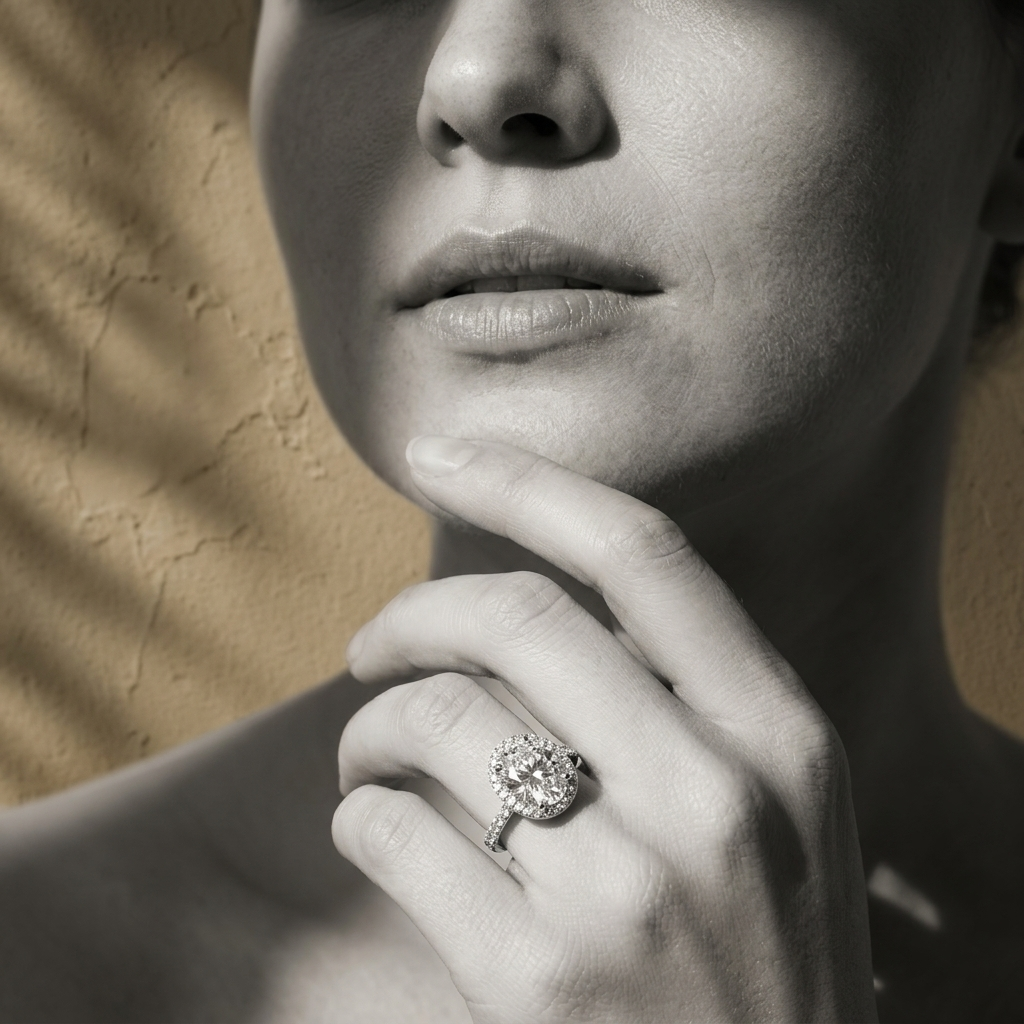 Aurevielle™ Moissanite Halo Ring