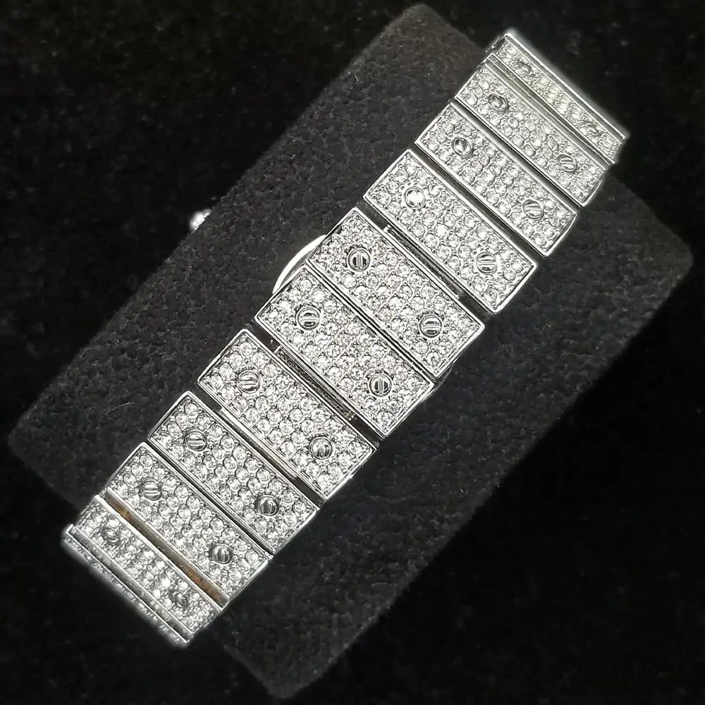 MISSFOX Square Bling Watch for Men – Bold Luxury & Precision | MerchLuxx - MerchLuxx