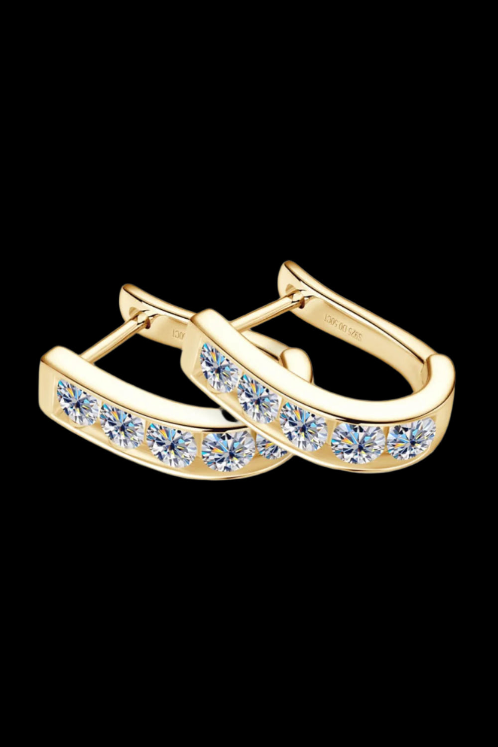 1 Carat Channel Set Moissanite Earrings – Elegant & Minimalist | MerchLuxx - MerchLuxx