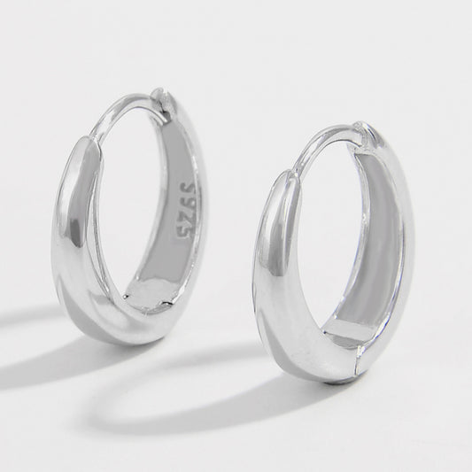 925 Sterling Silver Huggie Earrings – Minimalist & Timeless | MerchLuxx - MerchLuxx