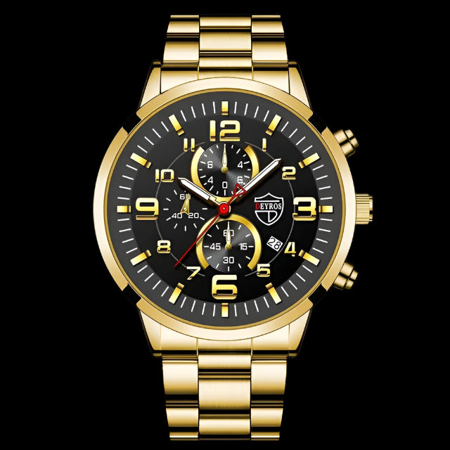 NightGlow Stainless Steel Watch – Luminous Luxury & Precision | MerchLuxx - MerchLuxx