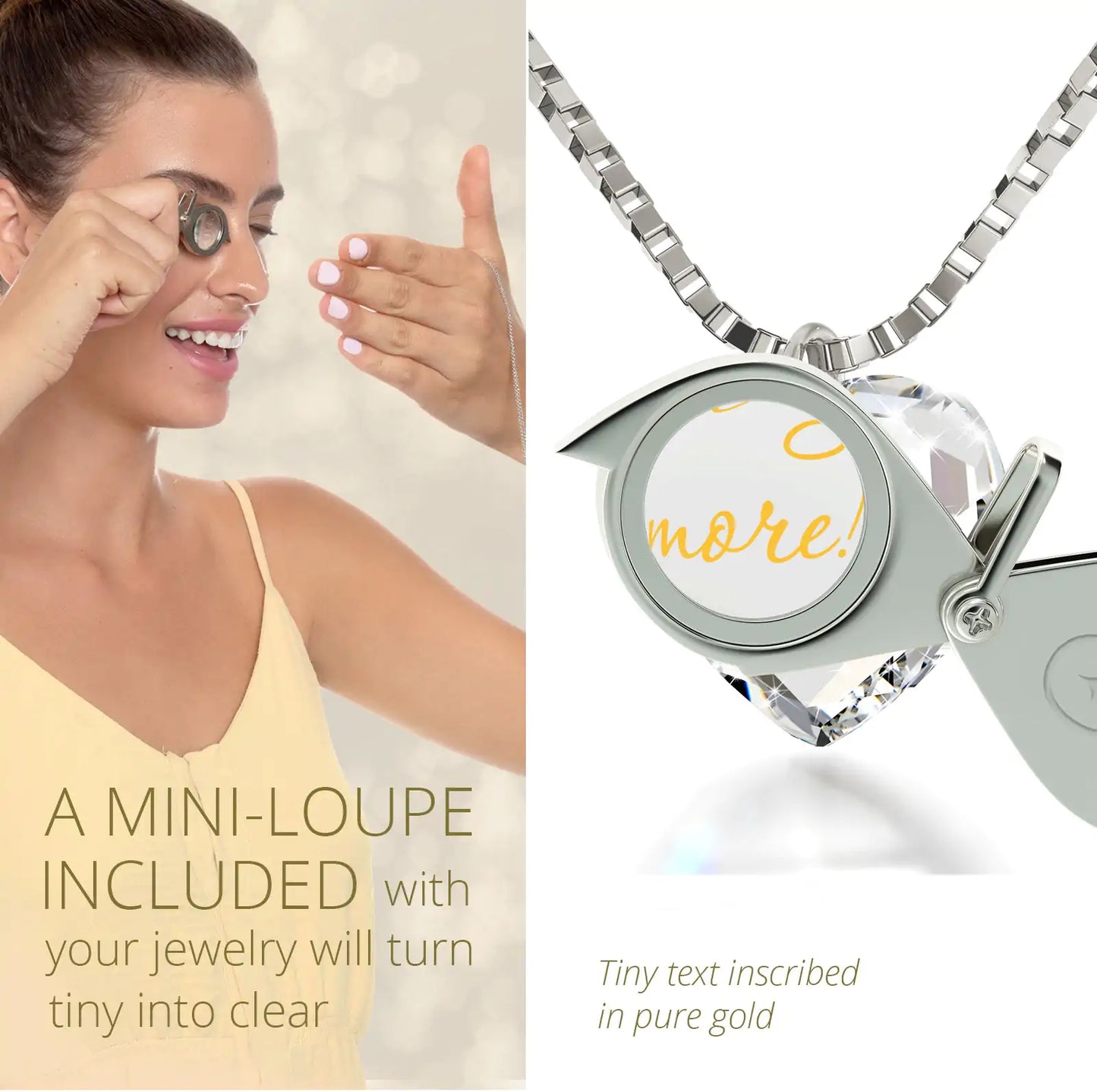 Tiny Heart Jewelry Set – 24K Gold "I Love You More" Necklace & Earrings | MerchLuxx - MerchLuxx