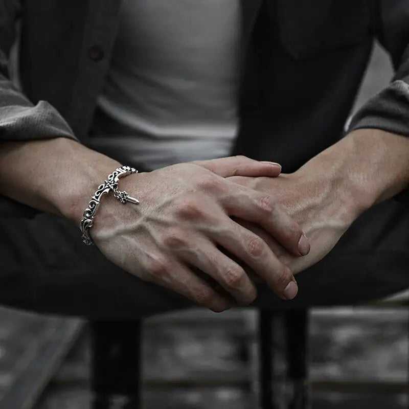 Men’s Cross Bangle Bracelet – Faith & Timeless Elegance | MerchLuxx - MerchLuxx