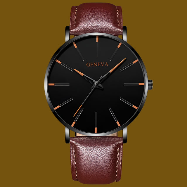 Ultra-Thin Quartz Fashion Watch for Men – Sleek Precision | MerchLuxx - MerchLuxx