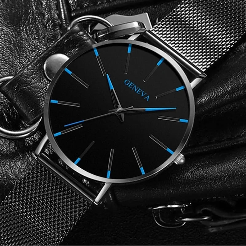 Ultra-Thin Quartz Fashion Watch for Men – Sleek Precision | MerchLuxx - MerchLuxx