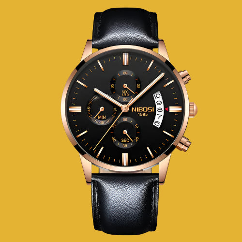 Men’s Elegant Gold Wrist Watch – Timeless Luxury & Precision | MerchLuxx - MerchLuxx