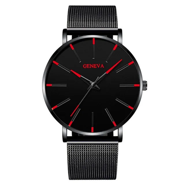 Ultra-Thin Quartz Fashion Watch for Men – Sleek Precision | MerchLuxx - MerchLuxx