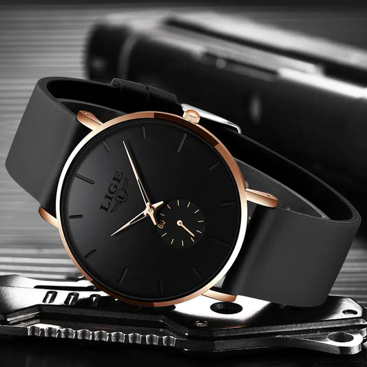 LIGE Men’s Fashion Watch – Sophisticated & Durable Timepiece | MerchLuxx - MerchLuxx