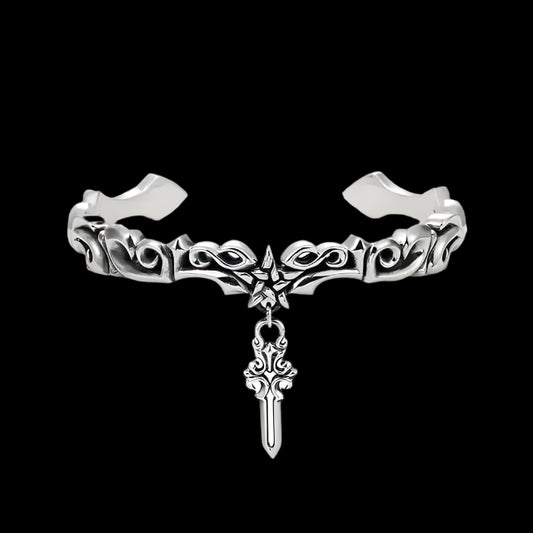 Men’s Cross Bangle Bracelet – Faith & Timeless Elegance | MerchLuxx - MerchLuxx