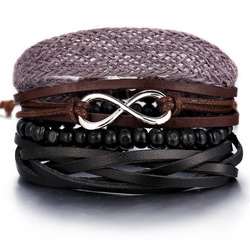 Fashionable Multilayer Leather Bracelet – Rugged & Stylish | MerchLuxx - MerchLuxx