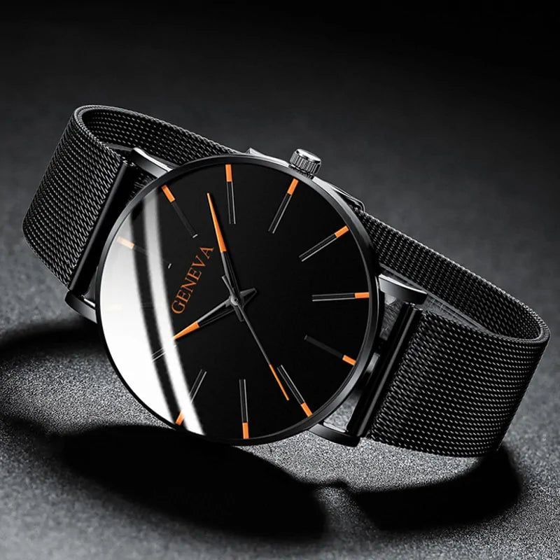 Ultra-Thin Quartz Fashion Watch for Men – Sleek Precision | MerchLuxx - MerchLuxx