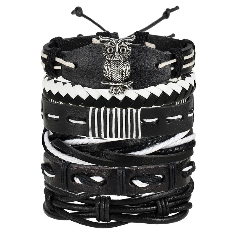 Fashionable Multilayer Leather Bracelet – Rugged & Stylish | MerchLuxx - MerchLuxx