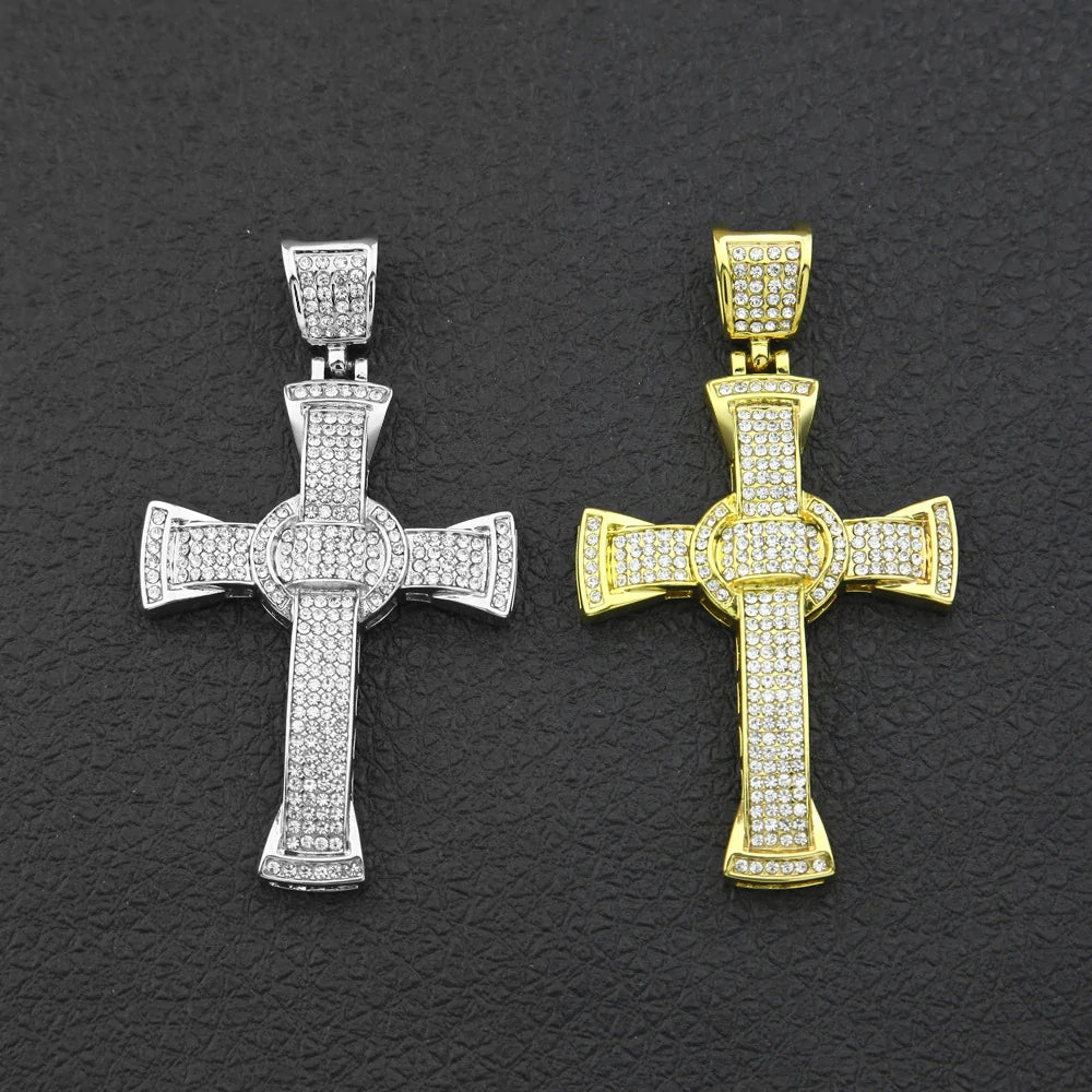 Men’s Luxury Hip Hop Diamond Cross Jewelry Set – Bold & Iconic | MerchLuxx - MerchLuxx