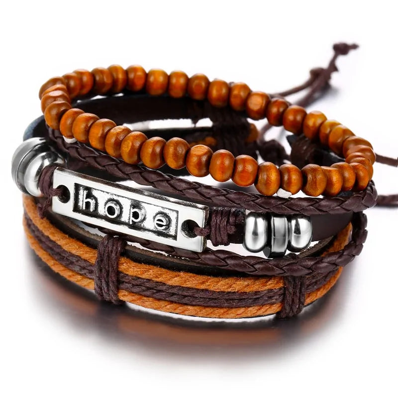Fashionable Multilayer Leather Bracelet – Rugged & Stylish | MerchLuxx - MerchLuxx