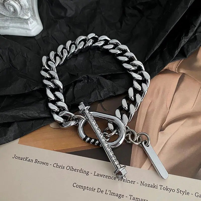 Trend OT Buckle Metal Bracelet – Bold Elegance & Versatile Style | MerchLuxx - MerchLuxx