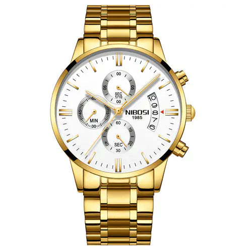 Men’s Elegant Gold Wrist Watch – Timeless Luxury & Precision | MerchLuxx - MerchLuxx