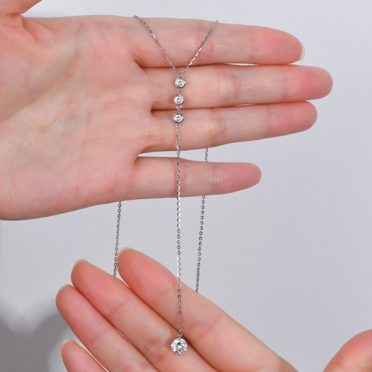 1.3 Carat Moissanite Drop Necklace – Elegant Brilliance | MerchLuxx - MerchLuxx