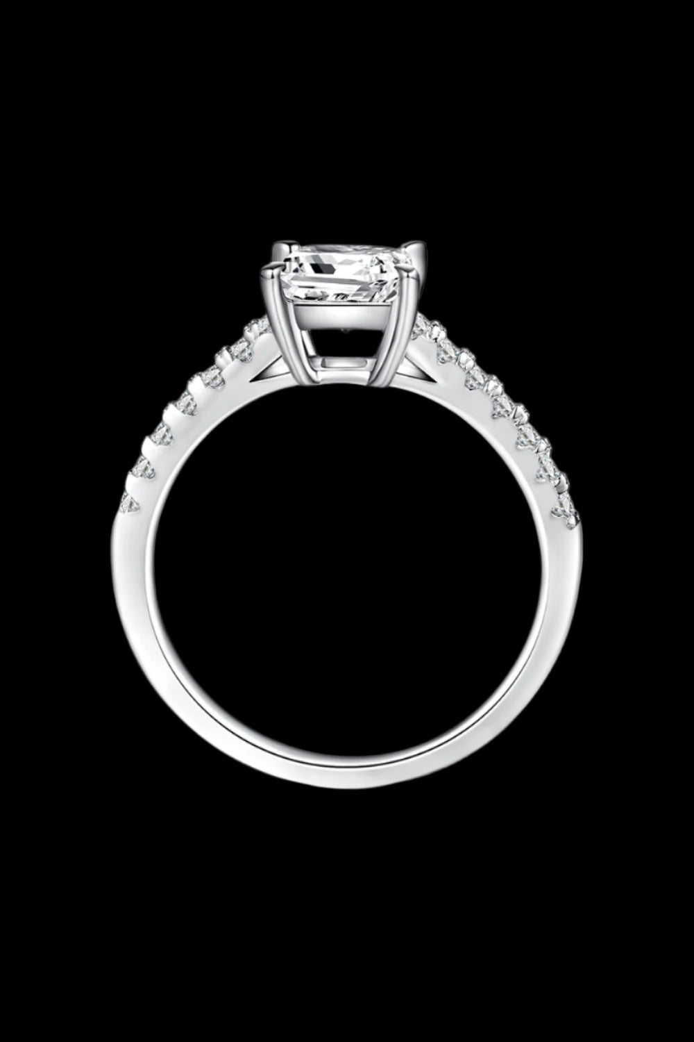 1.21 Carat Moissanite Side Stone Ring – Elegant & Fashionable | MerchLuxx - MerchLuxx