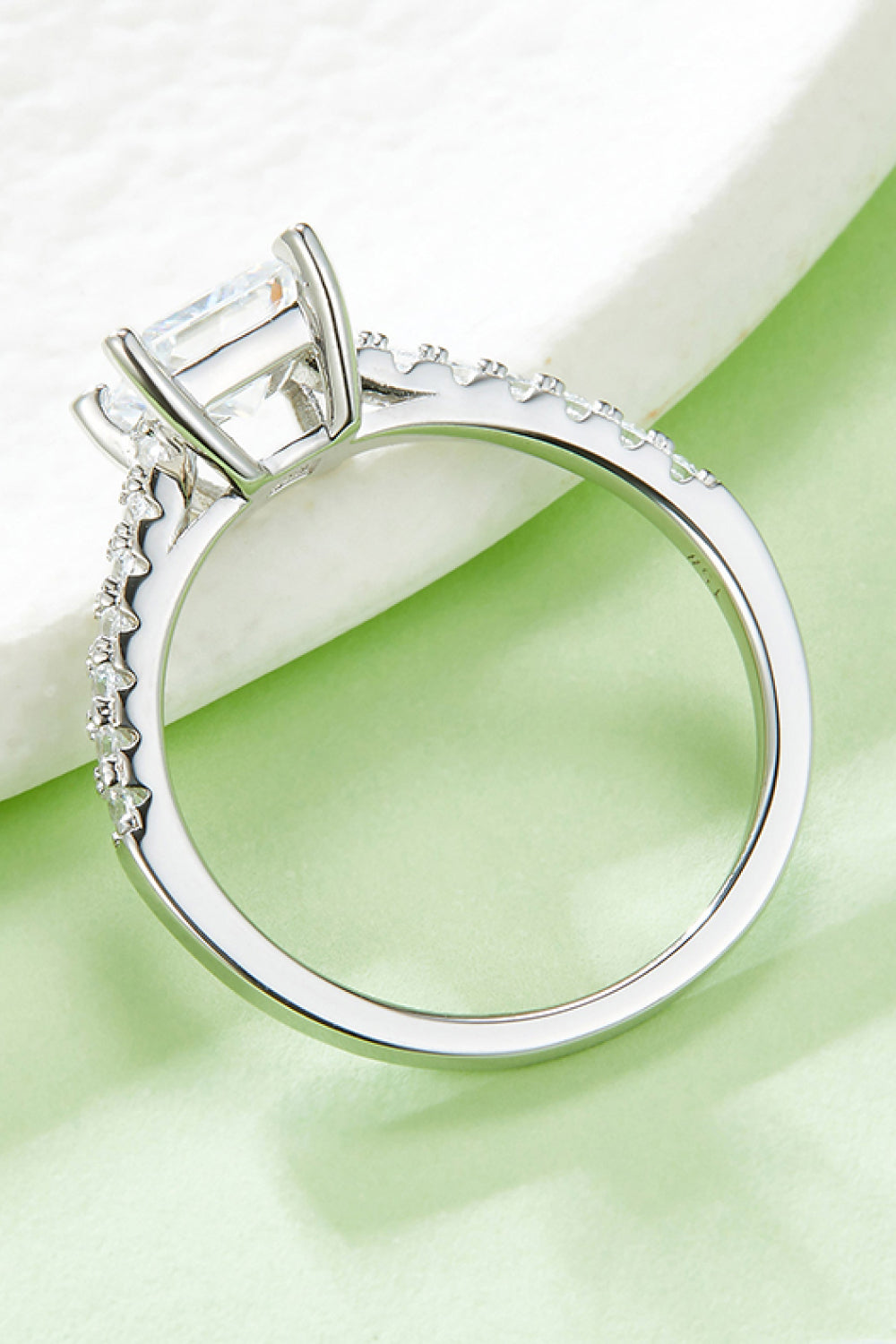 1.21 Carat Moissanite Side Stone Ring – Elegant & Fashionable | MerchLuxx - MerchLuxx