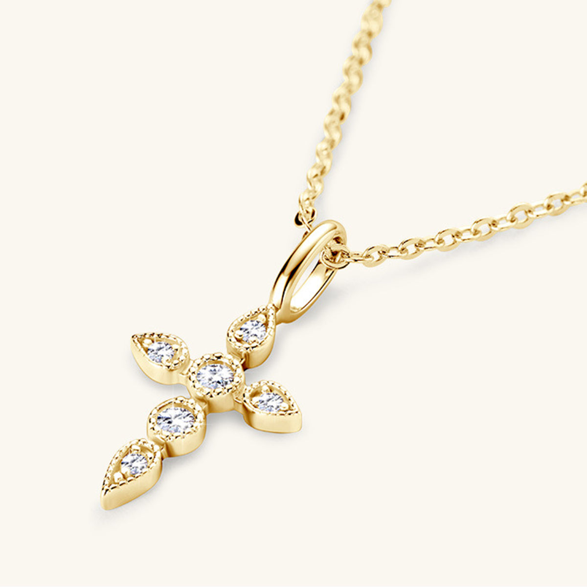 925 Sterling Silver Moissanite Cross Pendant Necklace – MerchLuxx Elegance - MerchLuxx