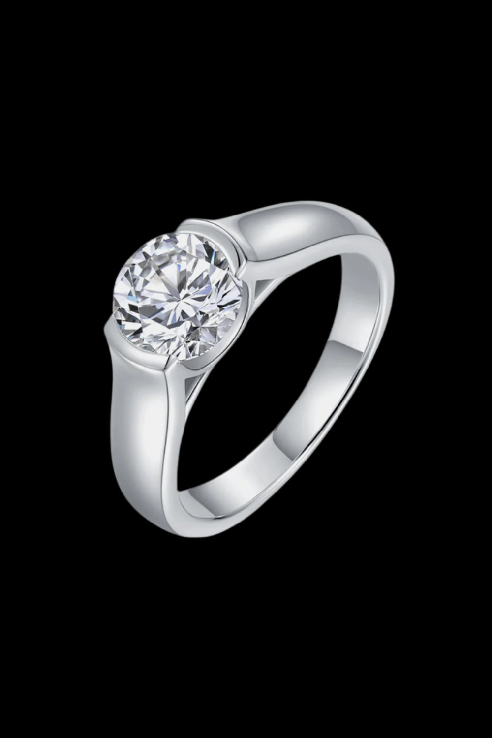 1.5 Carat Inlaid Moissanite Ring – Timeless Elegance | MerchLuxx - MerchLuxx