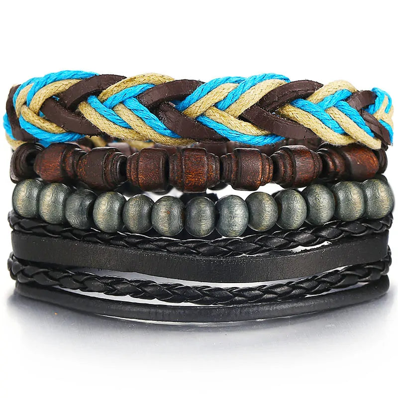 Fashionable Multilayer Leather Bracelet – Rugged & Stylish | MerchLuxx - MerchLuxx