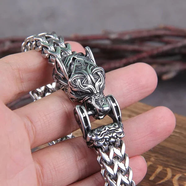 Men’s Wolf’s Head Bracelet – Strength & Untamed Spirit | MerchLuxx - MerchLuxx