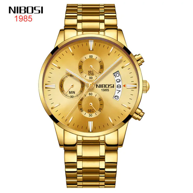 Men’s Elegant Gold Wrist Watch – Timeless Luxury & Precision | MerchLuxx - MerchLuxx