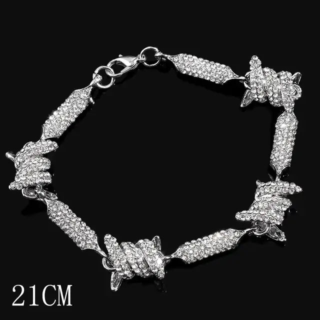 Brilliant Barbed Wire Design Bracelet – Edgy & Elegant | MerchLuxx - MerchLuxx