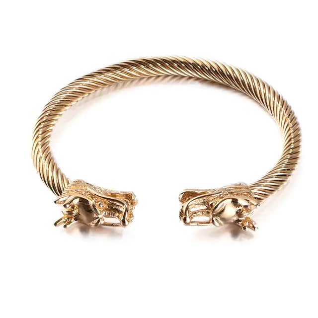 Double Dragon Bracelet – Bold Viking Style & Timeless Strength | MerchLuxx - MerchLuxx