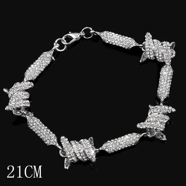 Brilliant Barbed Wire Design Bracelet – Edgy & Elegant | MerchLuxx - MerchLuxx