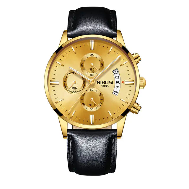 Men’s Elegant Gold Wrist Watch – Timeless Luxury & Precision | MerchLuxx - MerchLuxx